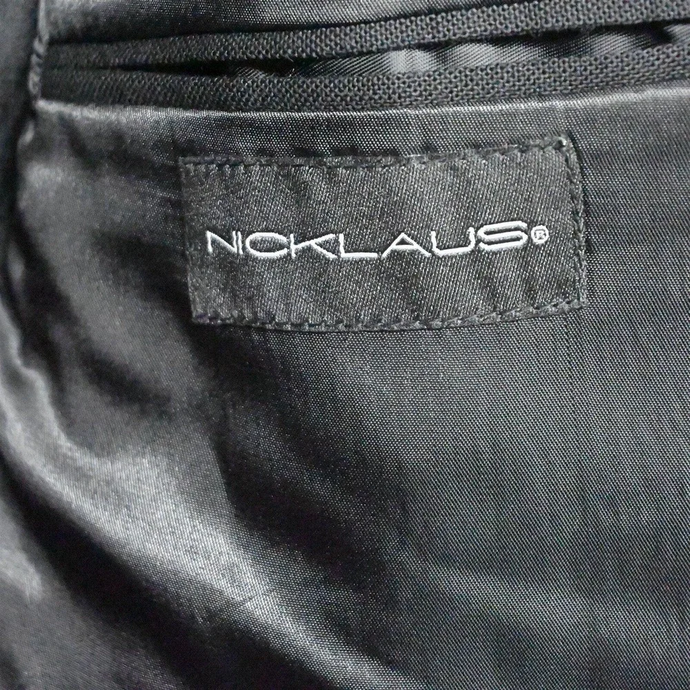 Nicklaus‎ 44L Black Silver Button 2 Button Blazer Suit Jacket Sport Coat